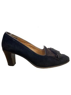 Vintage Gravati Richards Greenwich Heeled Leather Loafers - Size 7